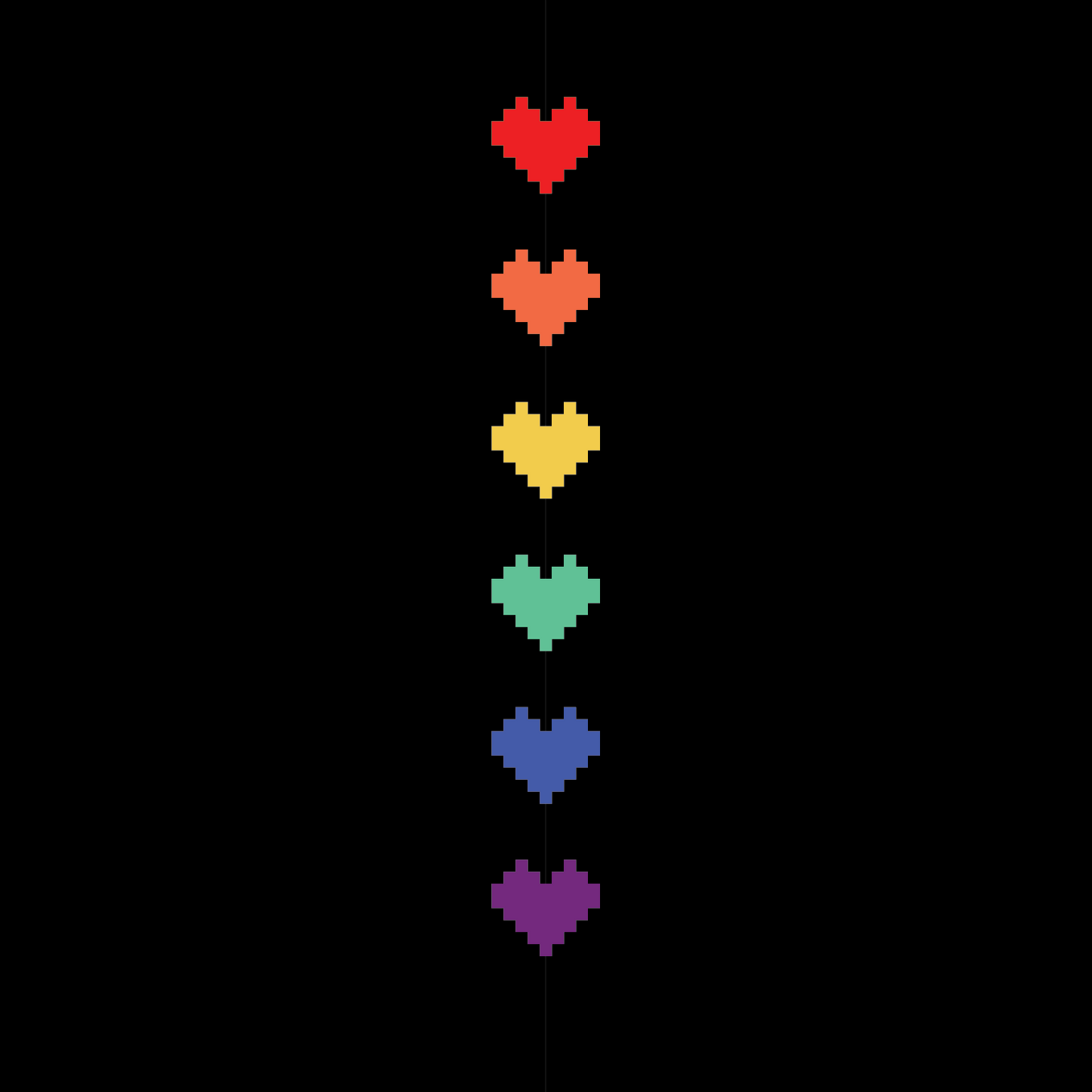 Pride Pixel Hearts Crew Socks