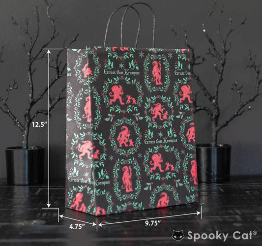 Vintage Krampus Creepmas Gift Bag