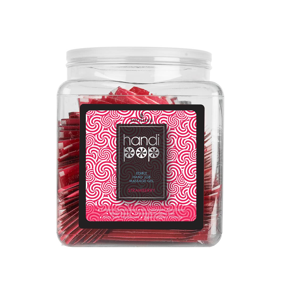 SAMPLE PACK- Handipop StrawberryHand Job Massage Gel- .20oz