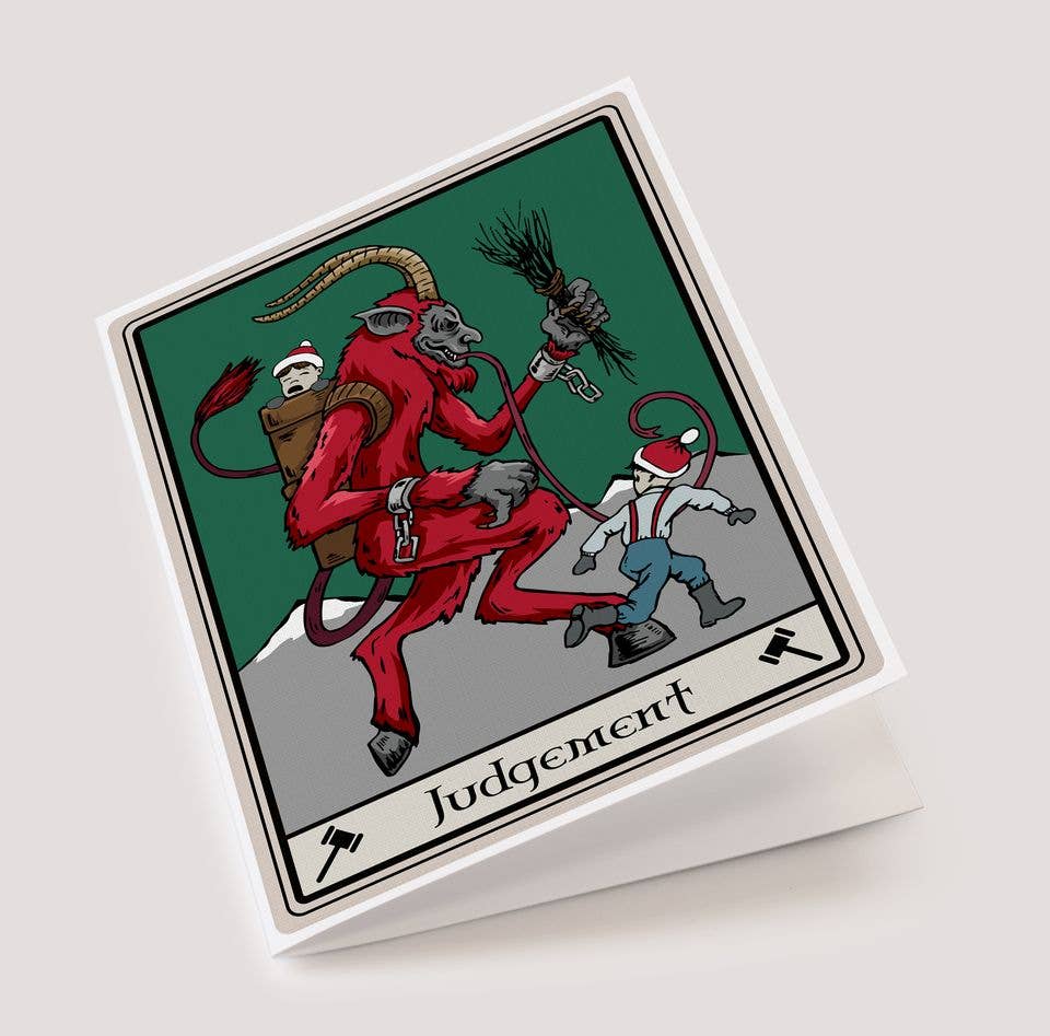 Judgement Krampus Tarot Card