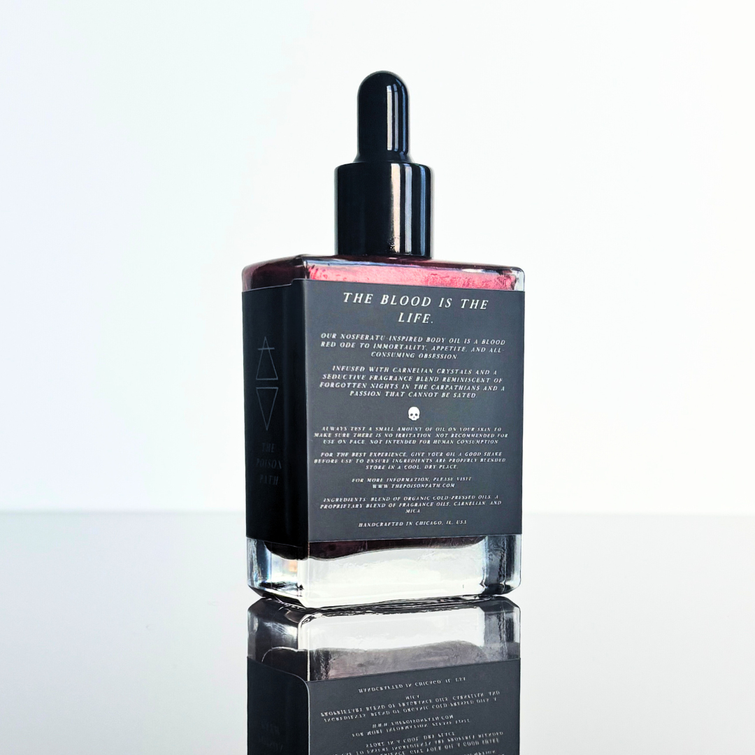 The Vampyre | Nosferatu Inspired Bath + Body Oil | 1.7 oz