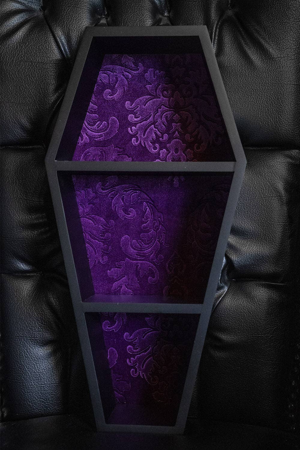 Haunted Mansion 20" Coffin/Velvet Shelf