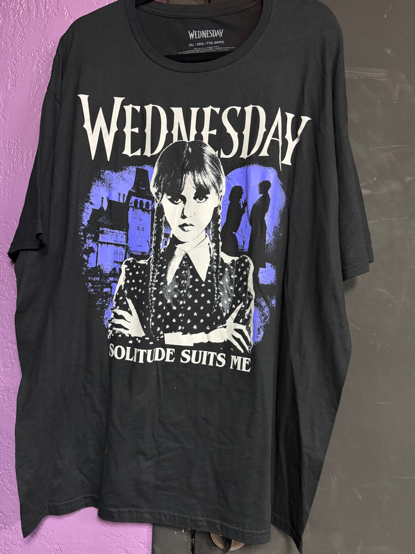 Wednesday- Solitude Suits Me Shirt- 2x