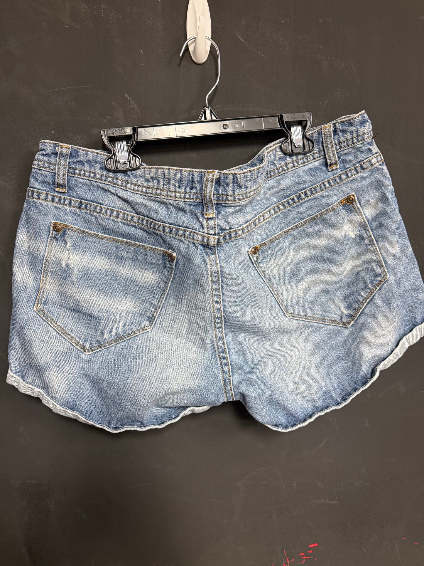Studded Jean Shorts- 38 waist