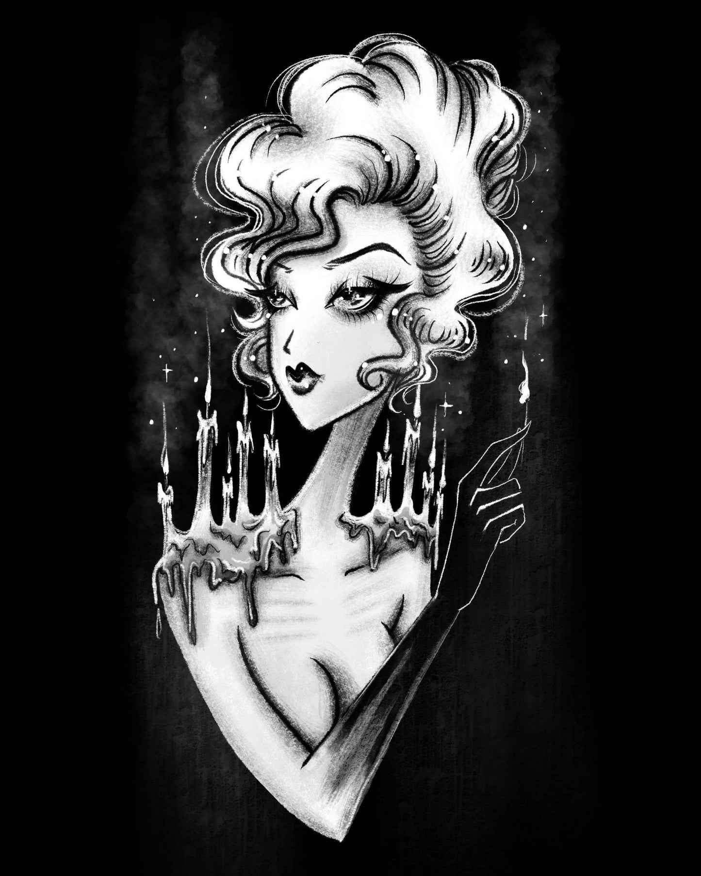 "Burnout" Gothic Winter Fine Art Print 8x10