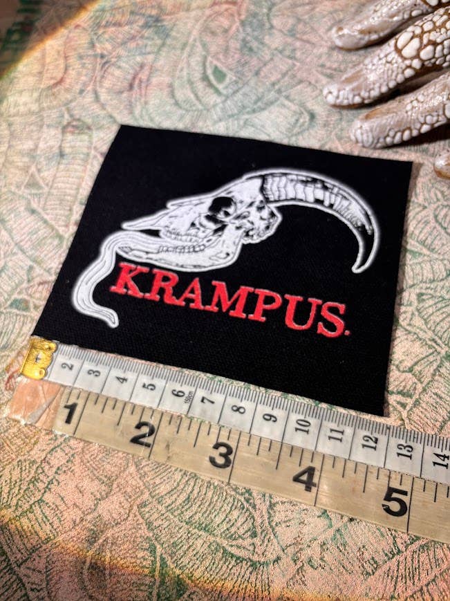 Krampus skull patch.