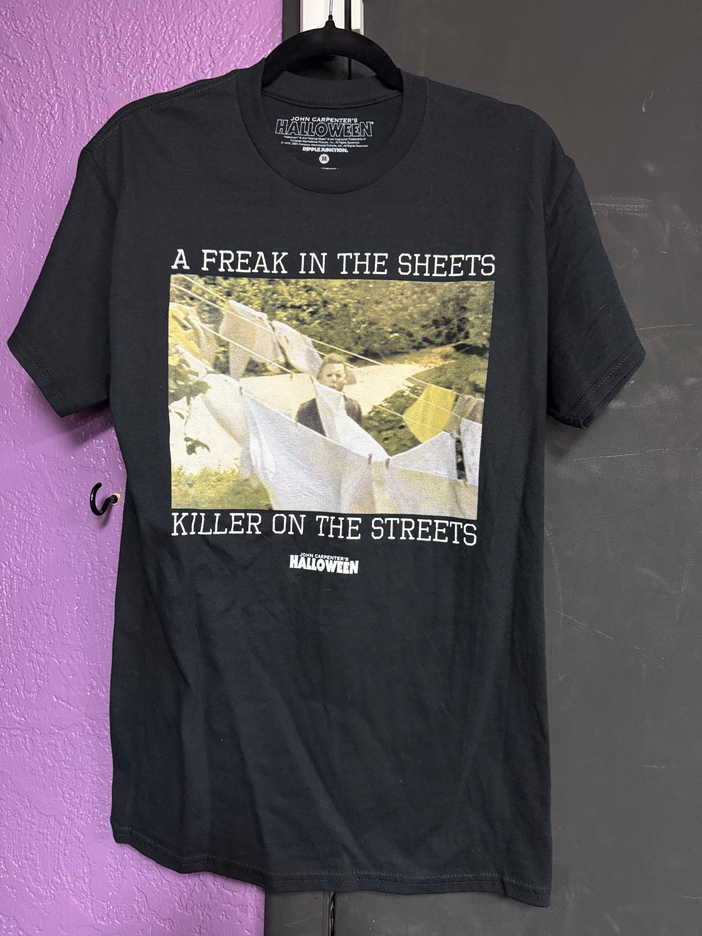 Freak in the Sheets- Halloween- Michael Myers Shirt- M