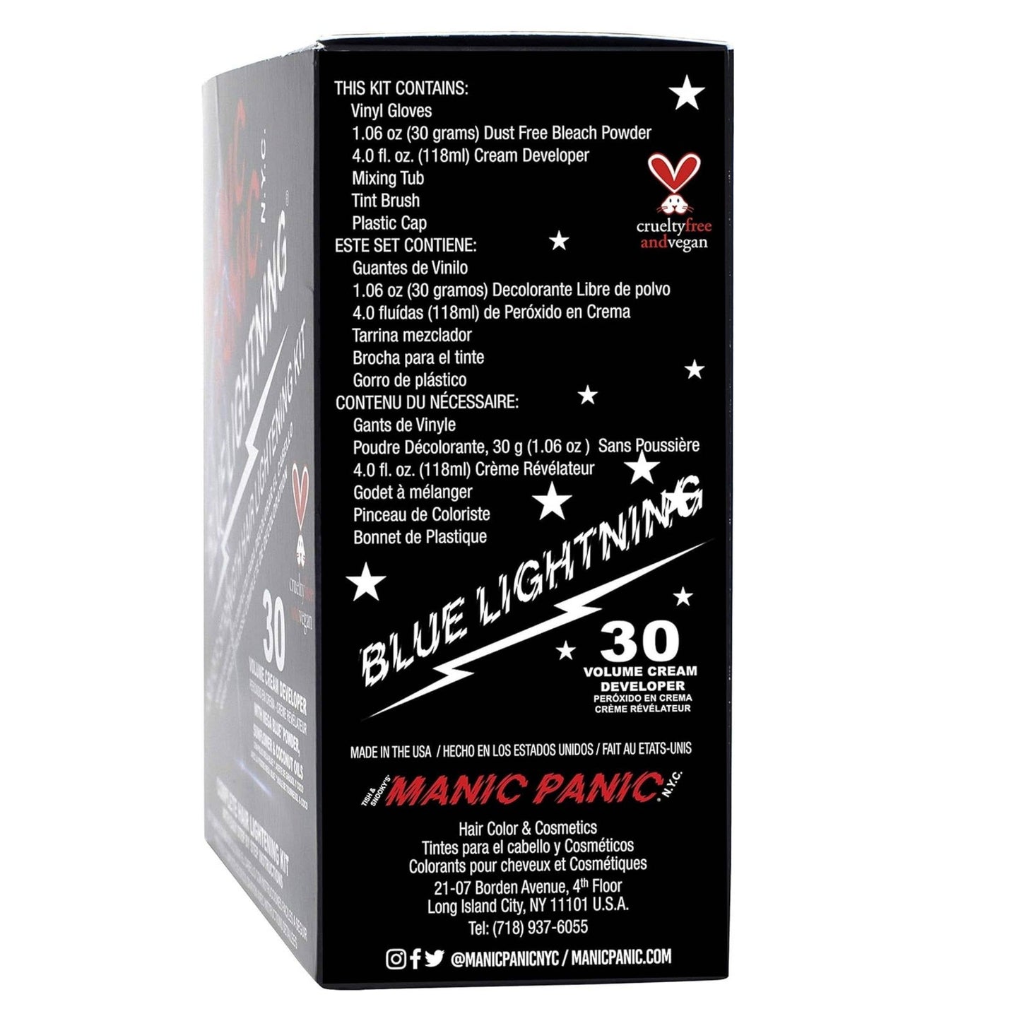 Blue Lightning® Bleach Kit - 30 Volume with Mega Blue Powder