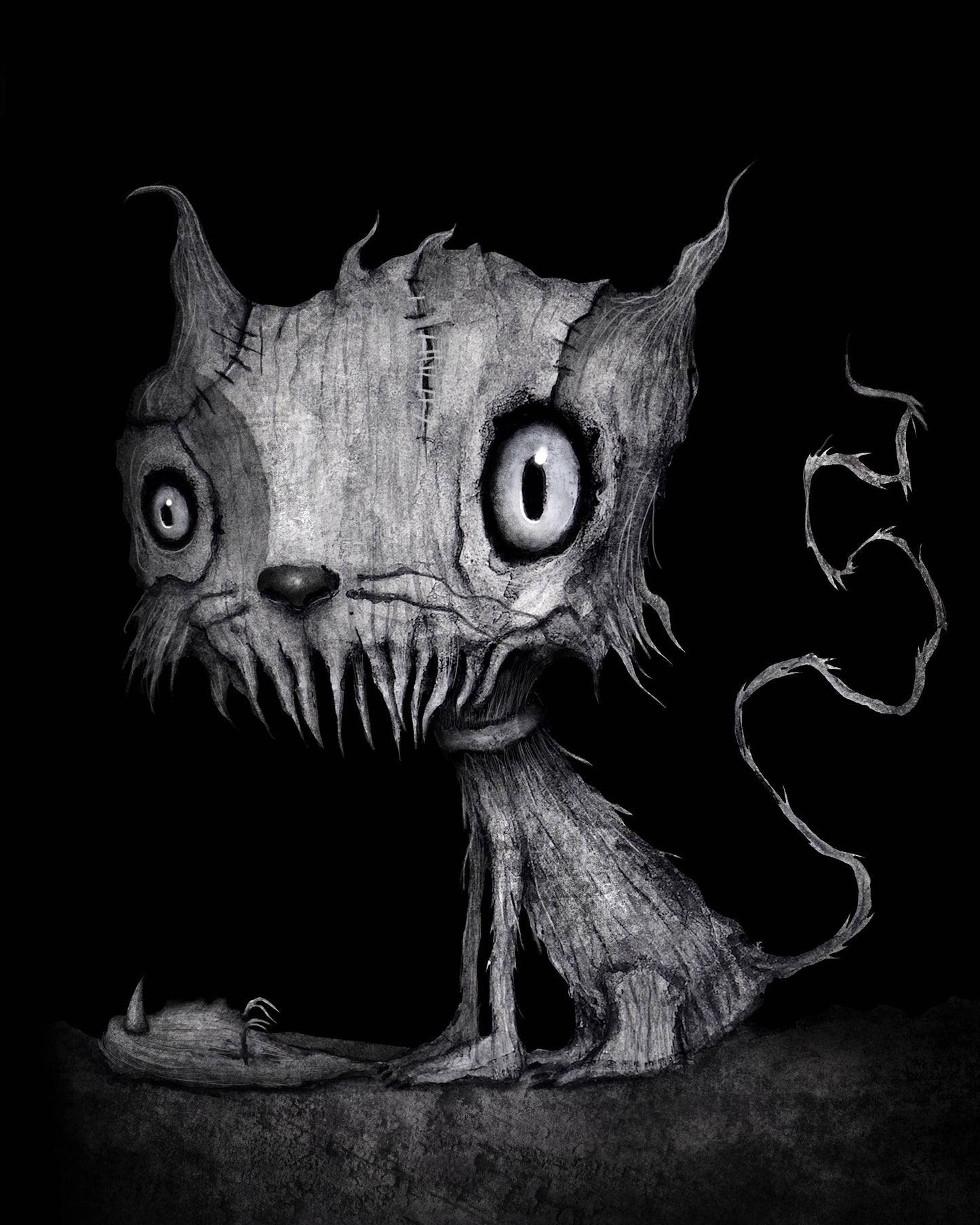 Creepy Cute Cat Print — Creeptoons