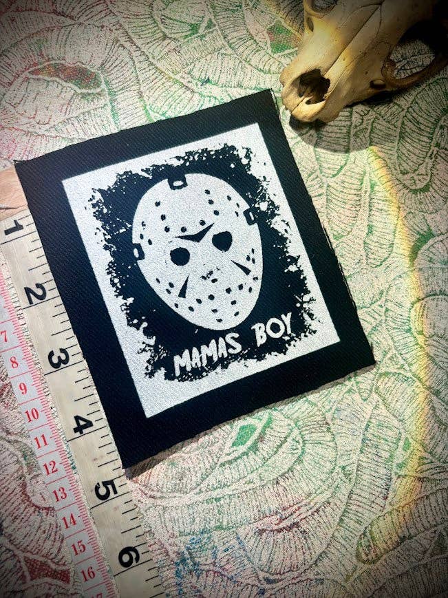 Jason, Mama's boy, Friday the 13th patch.