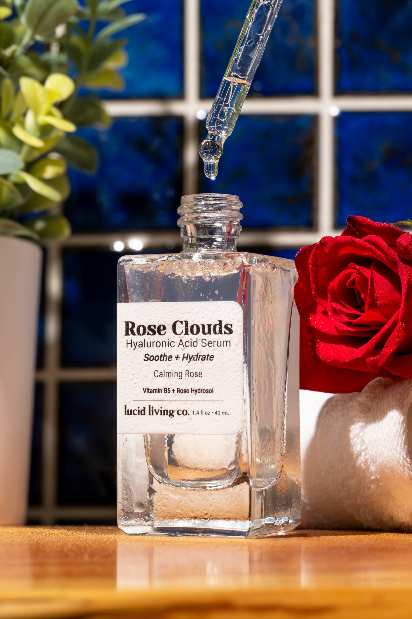 Rose Clouds Hyaluronic Acid Face Serum - w/ Rose Hydrosol