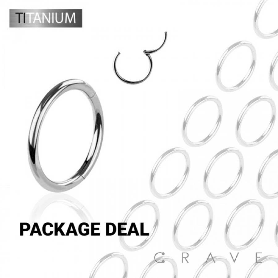 IMPLANT GRADE TITANIUM HINGED SEGMENT RING