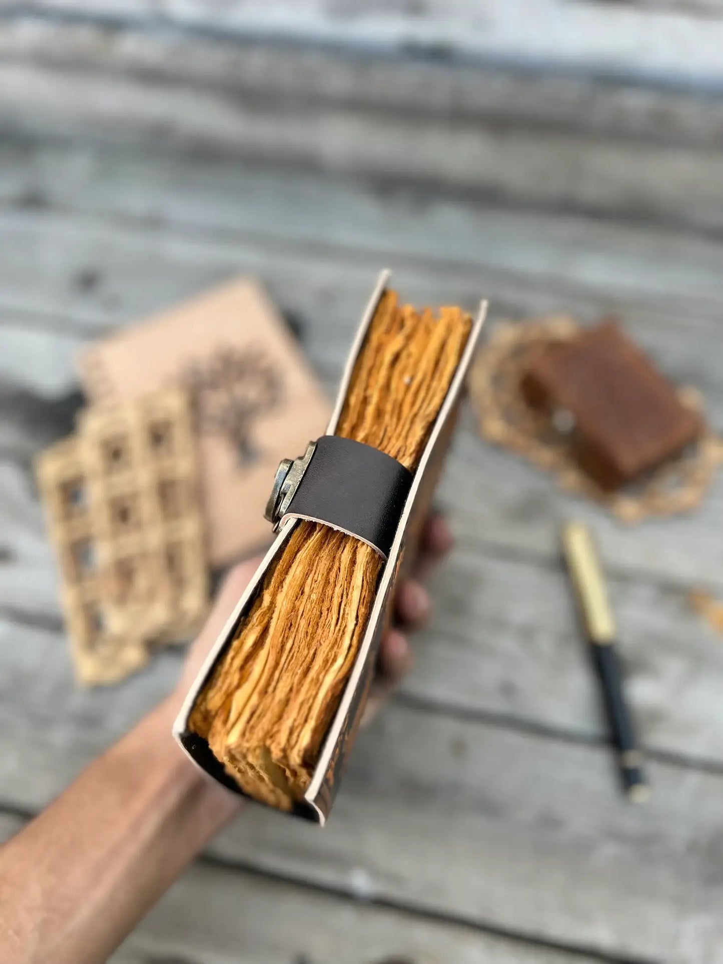 Vintage Leather- Book of Shadow Print Journal