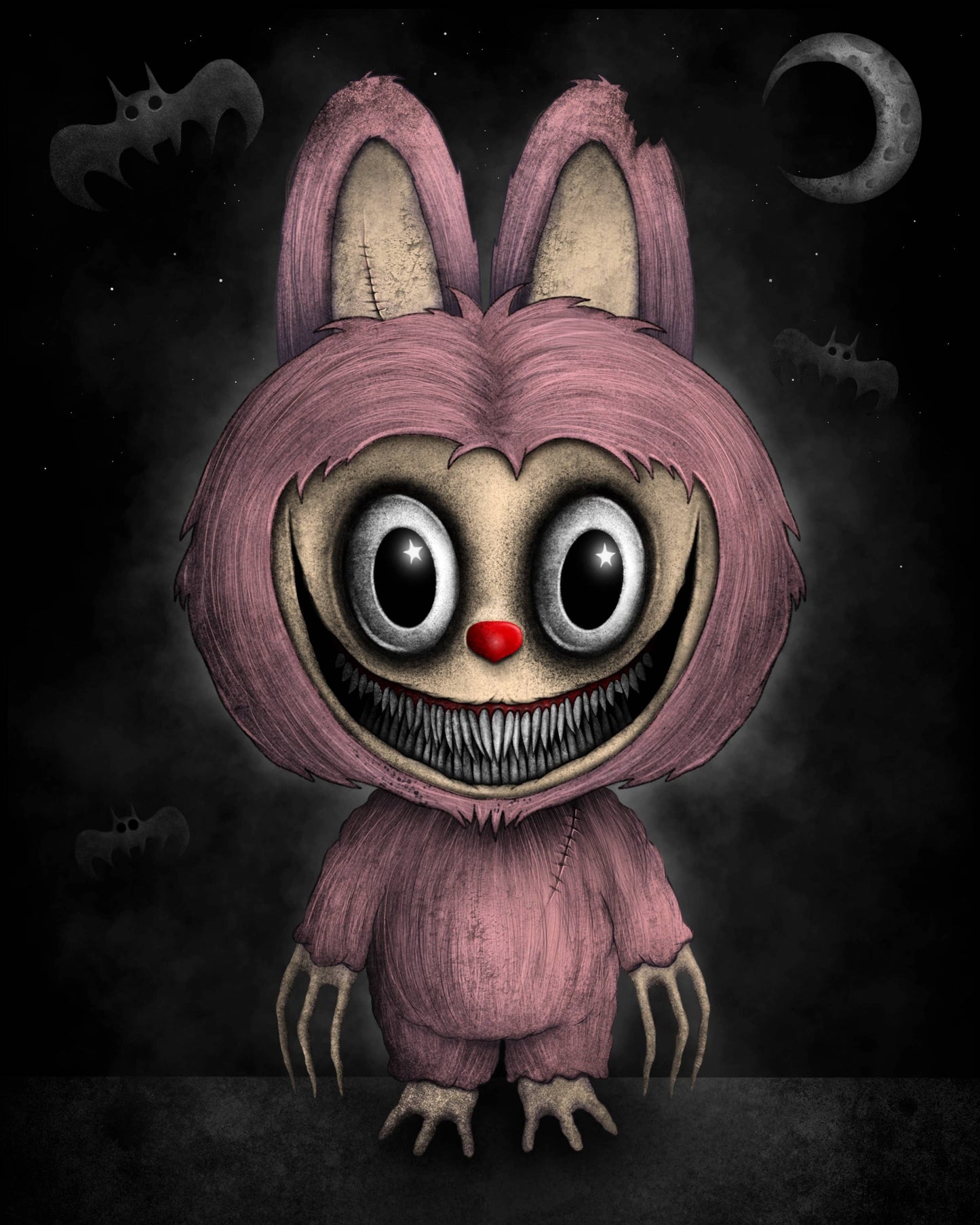 Pink Labubu Art Print