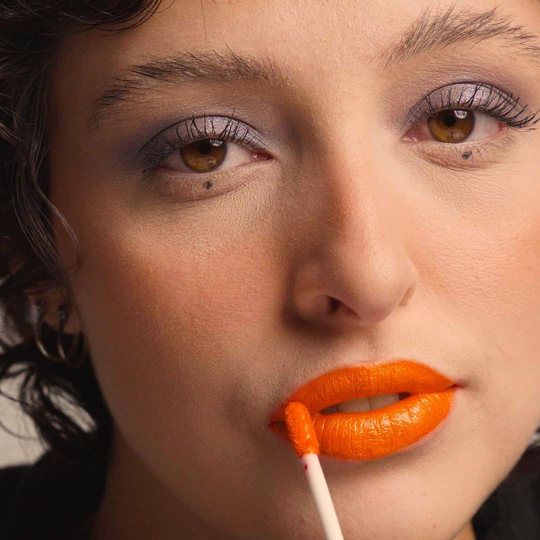 Liquid Metal Lip Stain | Orange-Blaze | Lip Paint | Lipstick