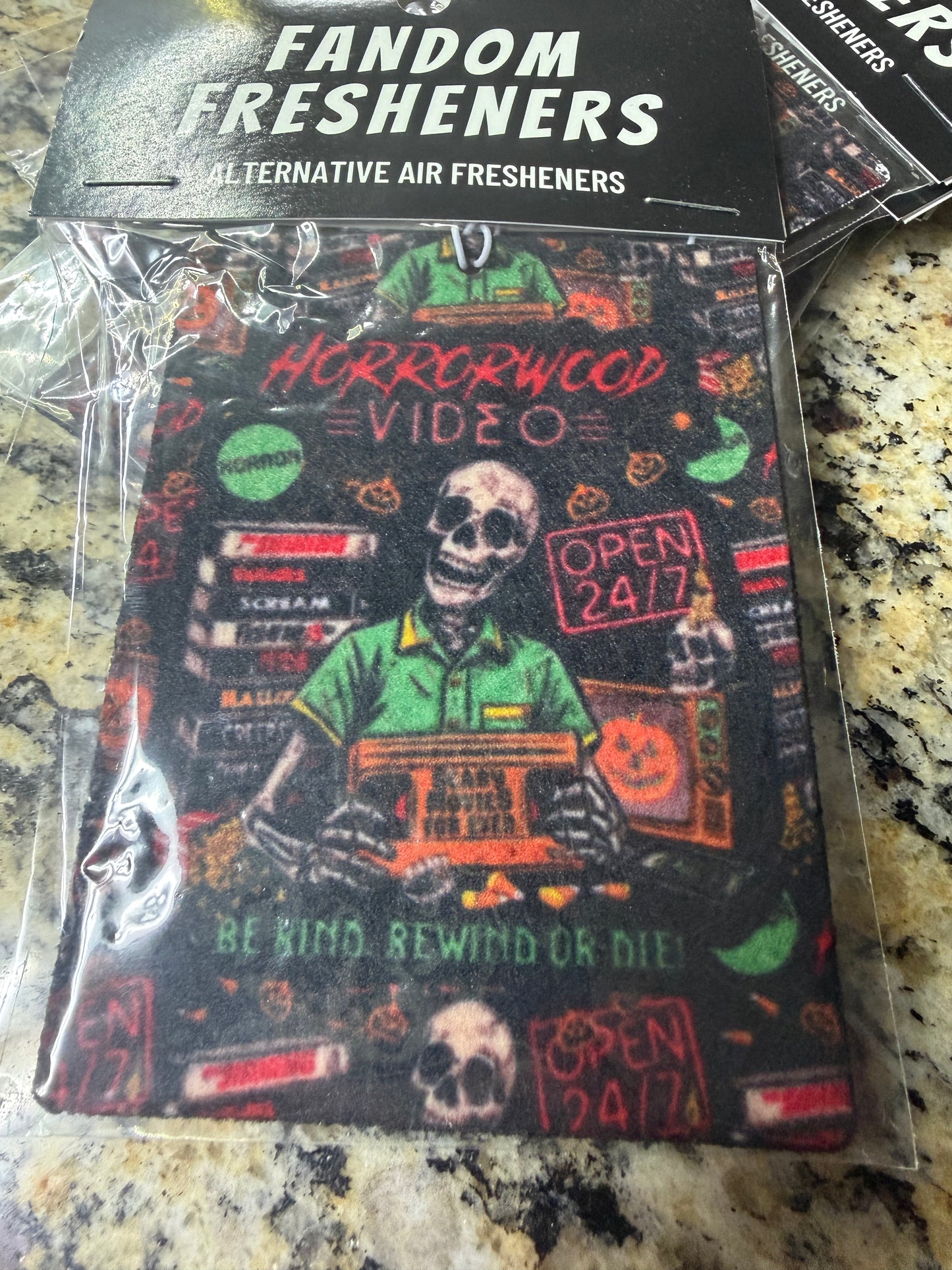 Horrorwood Video Air Freshener - Cotton Candy Scent
