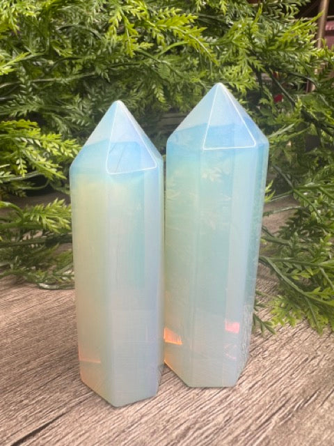 Aura Opalite Natural Stone Tower