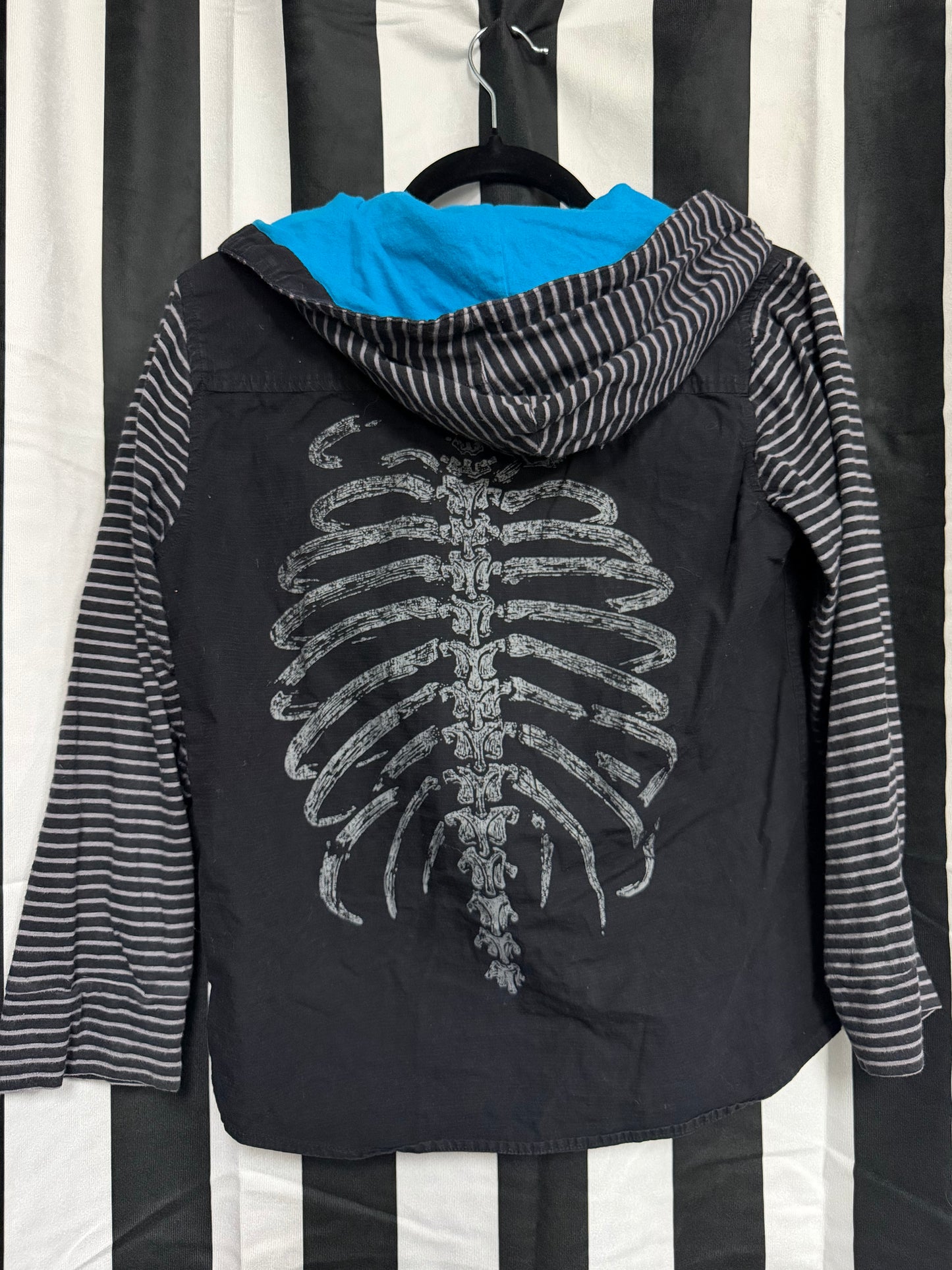 Brothers Skeleton Snap Long Sleeve- Large
