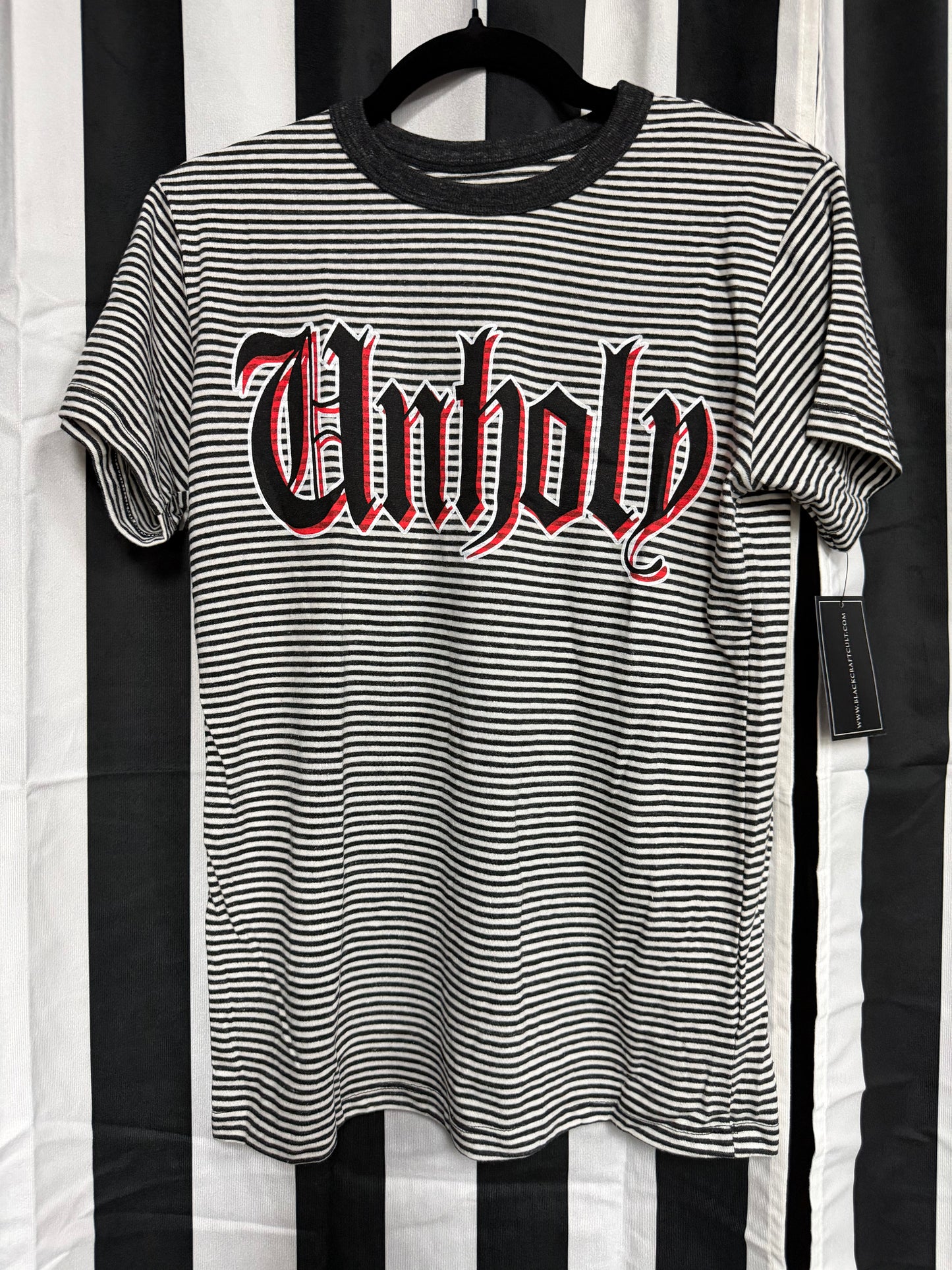 Authentic Blackcraft - Unholy Striped Tee - Small