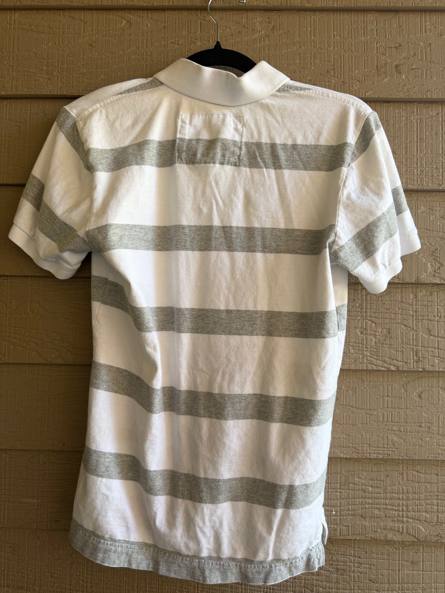 Y2K Aeropostale A87 Grey/White Collared Shirt- Small