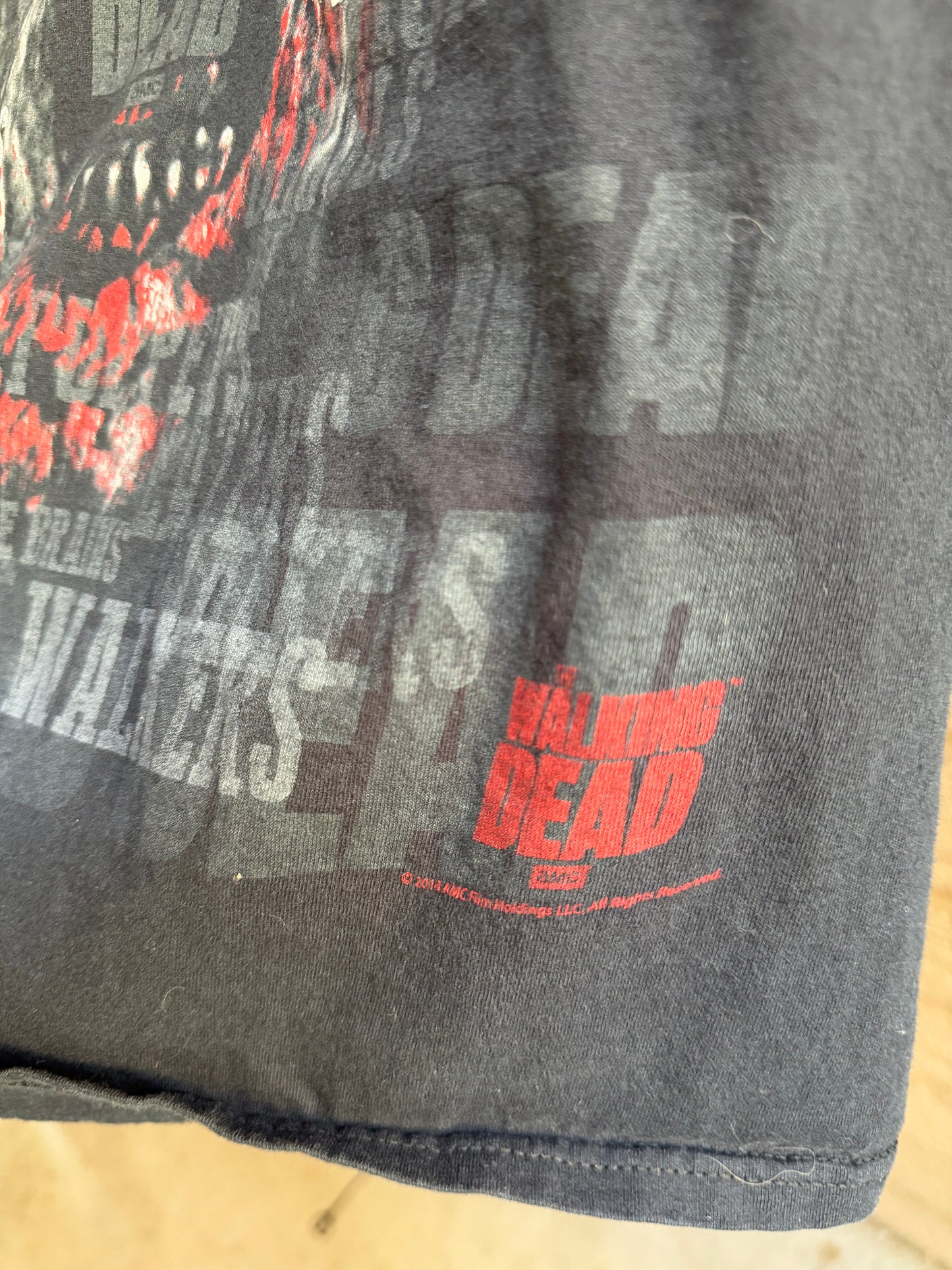 Walking Dead Zombie Shirt- Size Small