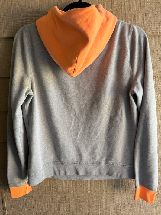 Hollister Grey/Orange Pullover-Size Large