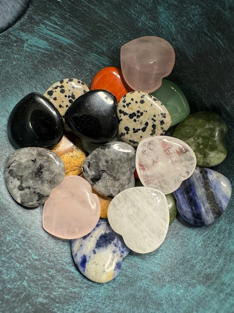 Natural Stone — Mini Hearts, 1"