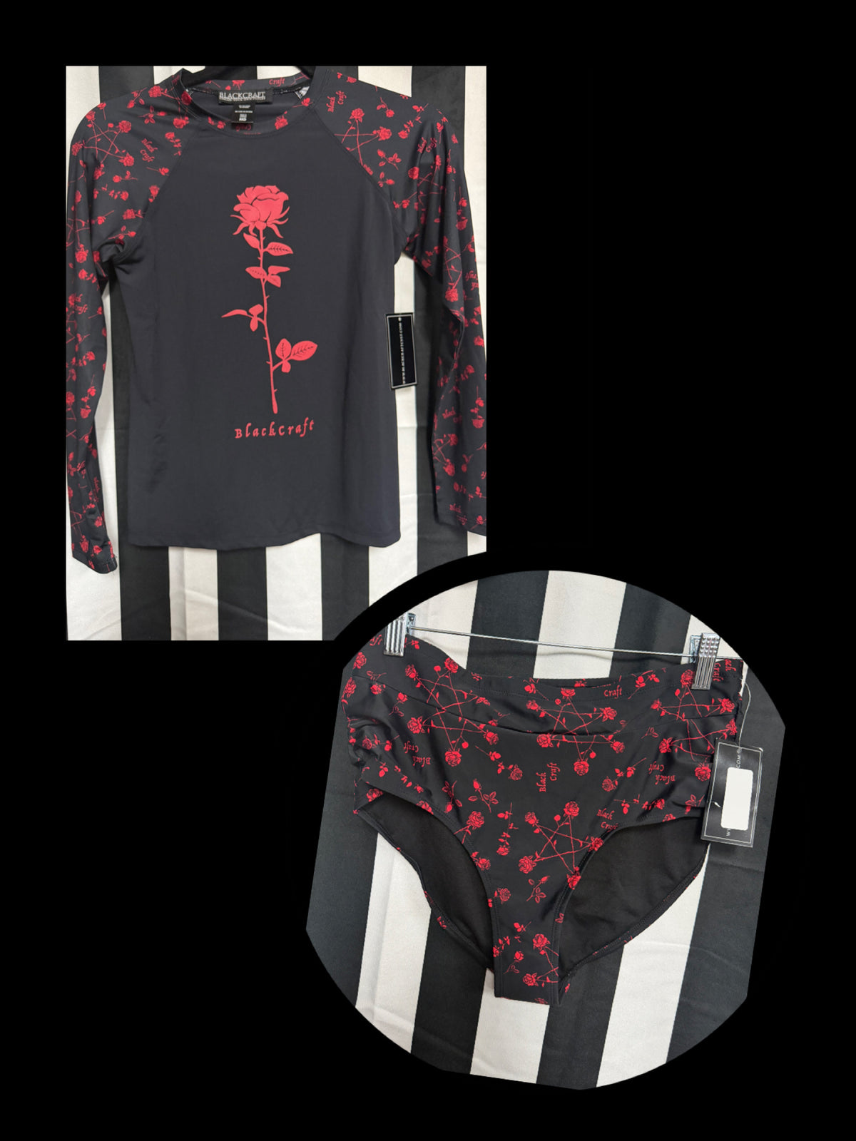 Authentic Blackcraft Rash Guard & Bottoms- Medium