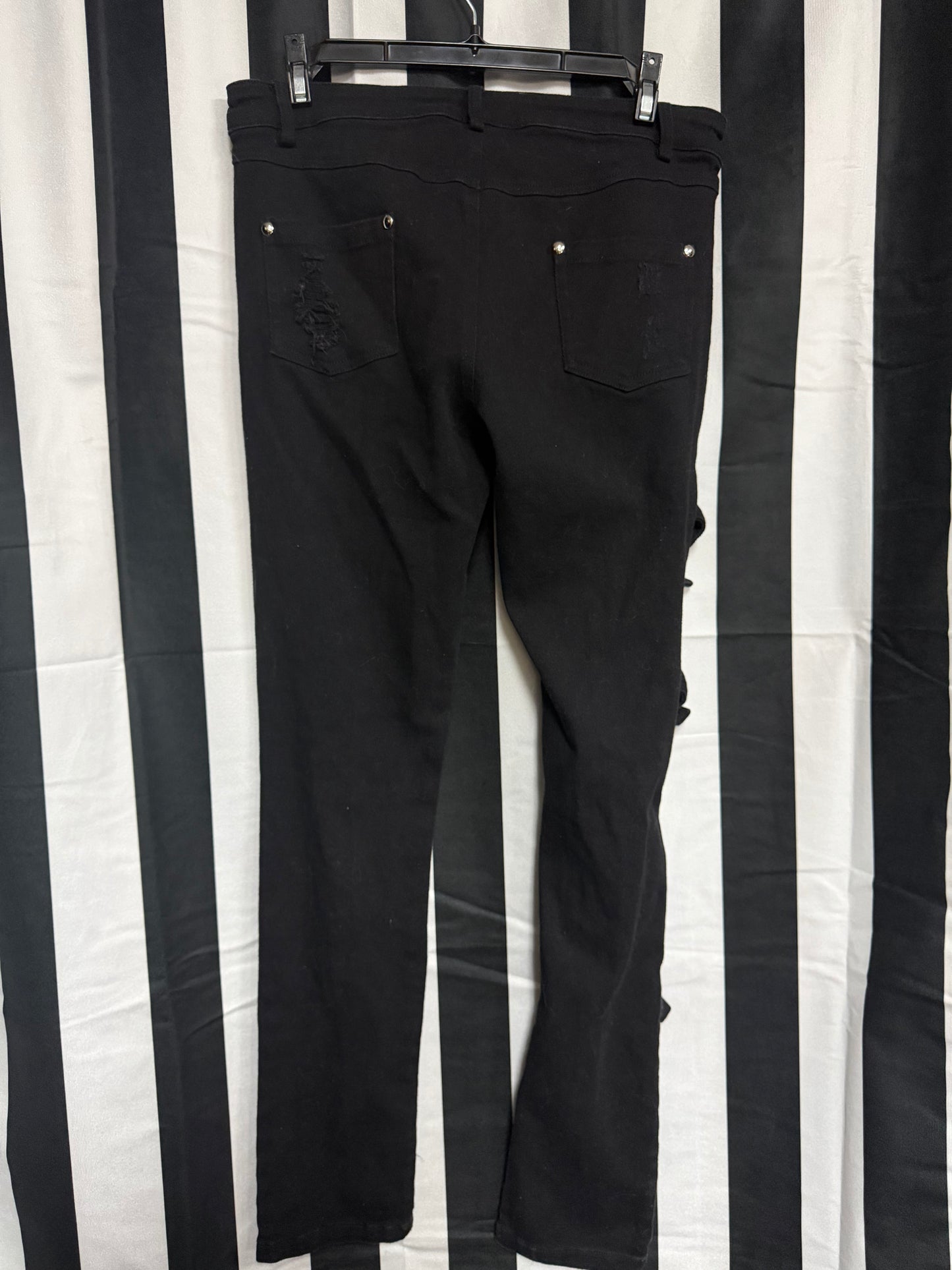 Devil Fashion Punk Ripped Jeans -Size M
