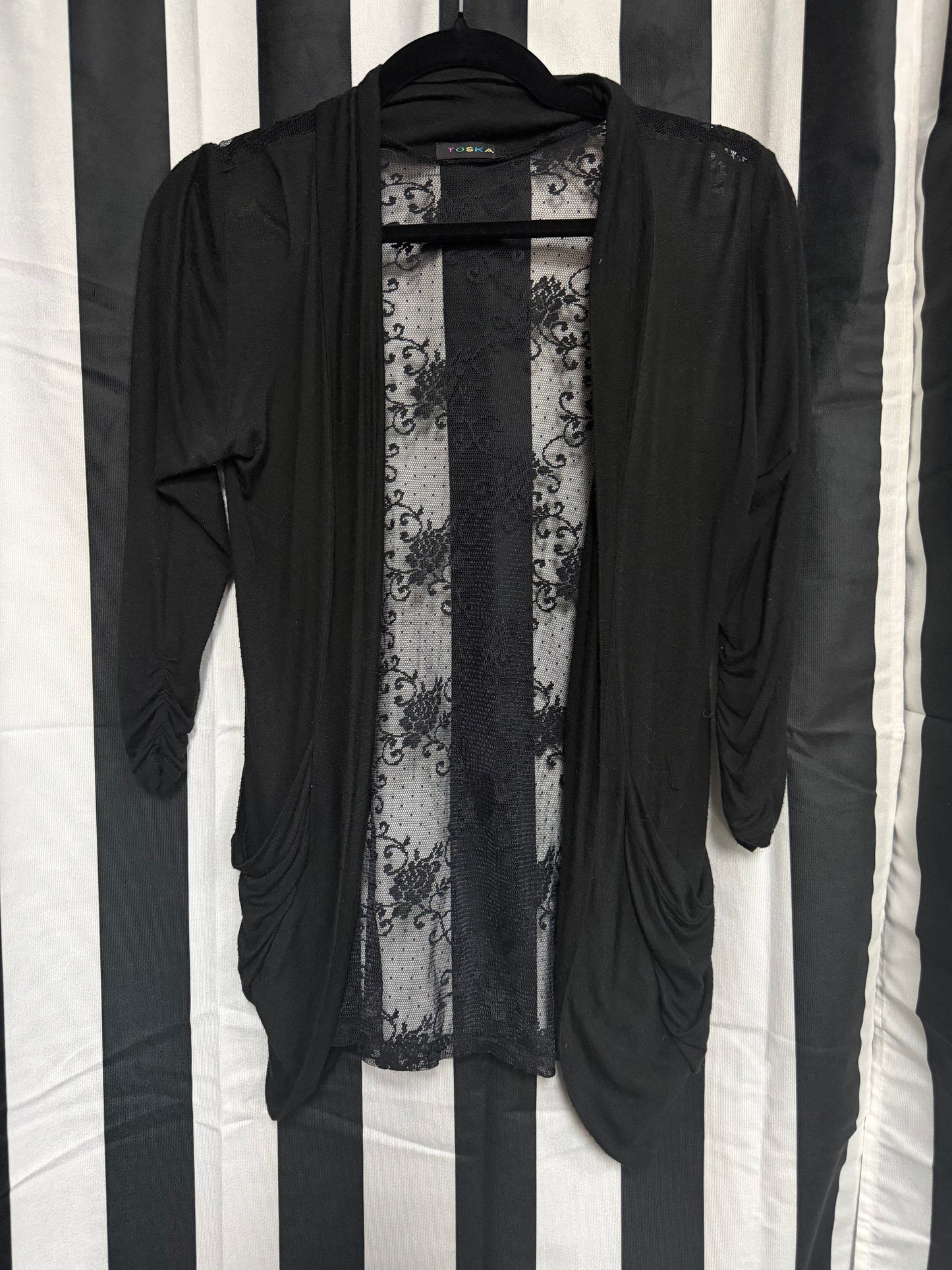 Toska Black Lace Cover Up- Size S