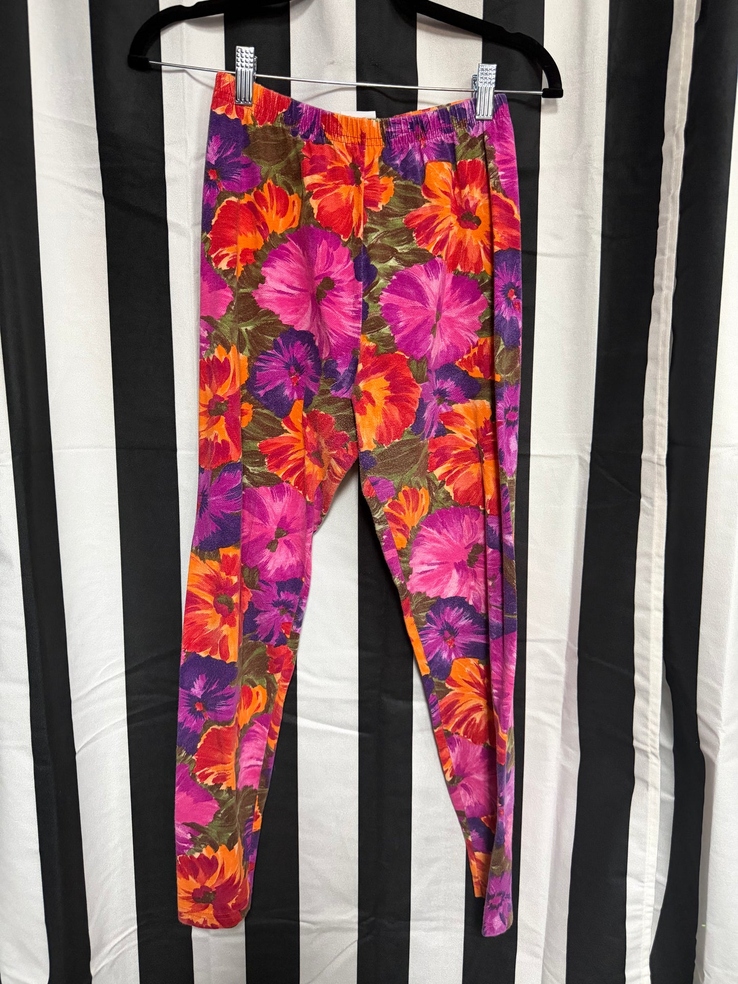 Rue Du Four Paris- Floral Leggings- Size Large