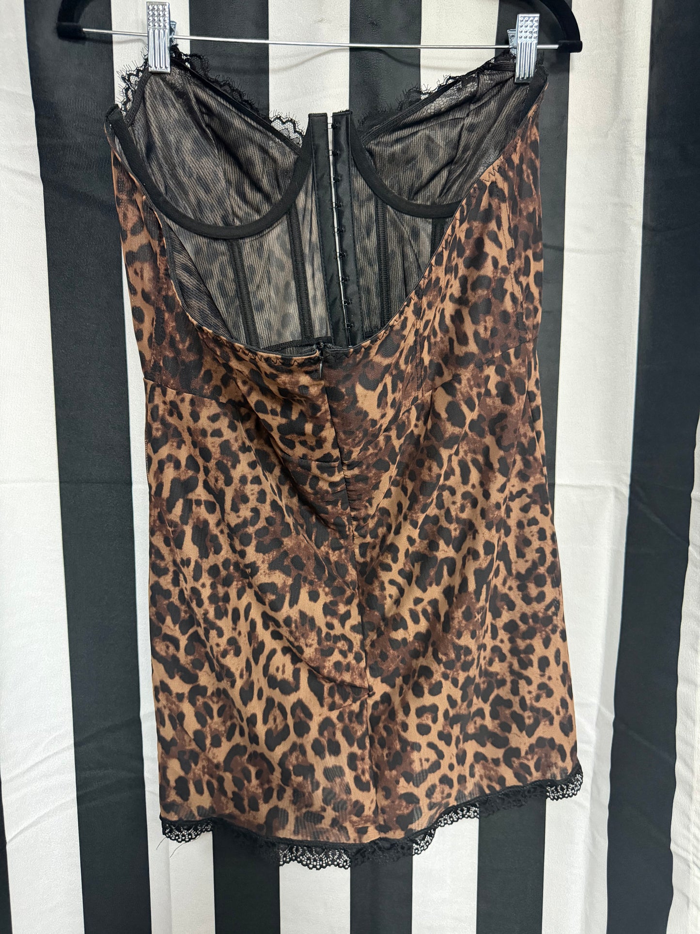 Current Mood Leopard Captivating Gazes Dress- XL
