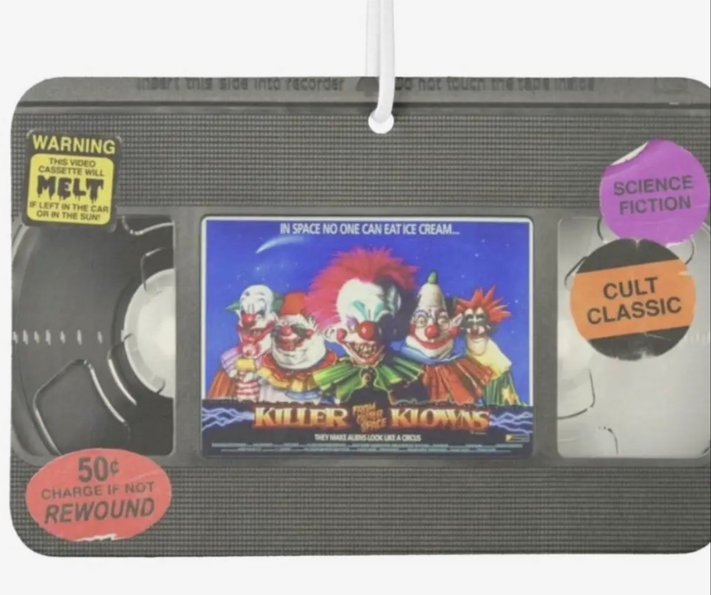 Killer Klowns VHS Freshener- Cotton Candy Scent