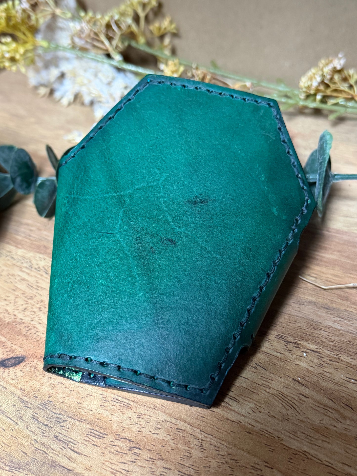 Handmade- Real Leather- Dragon Wing Wallet