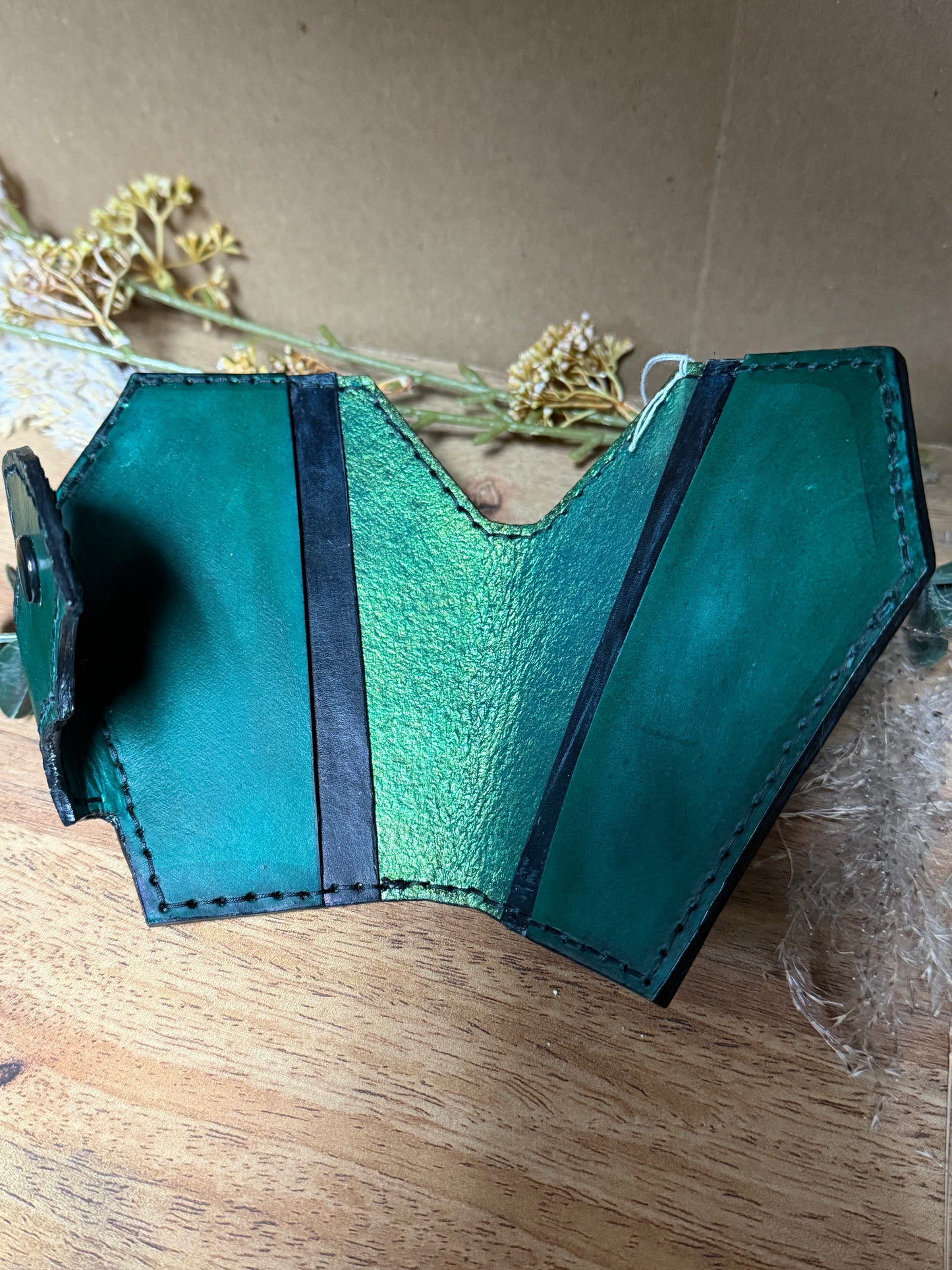 Handmade- Real Leather- Dragon Wing Wallet