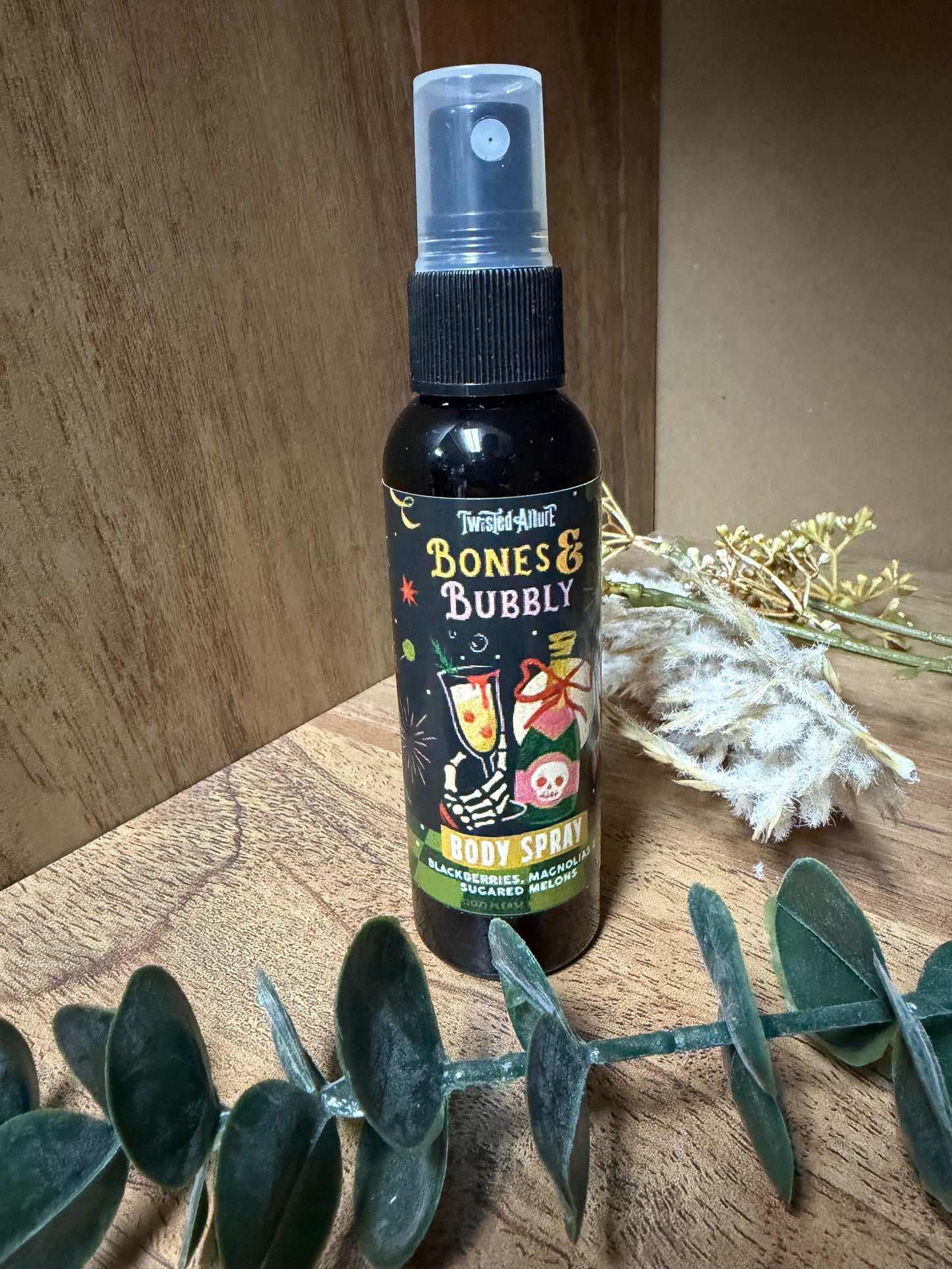 Bones & Bubbly Body Spray- Twisted Allure