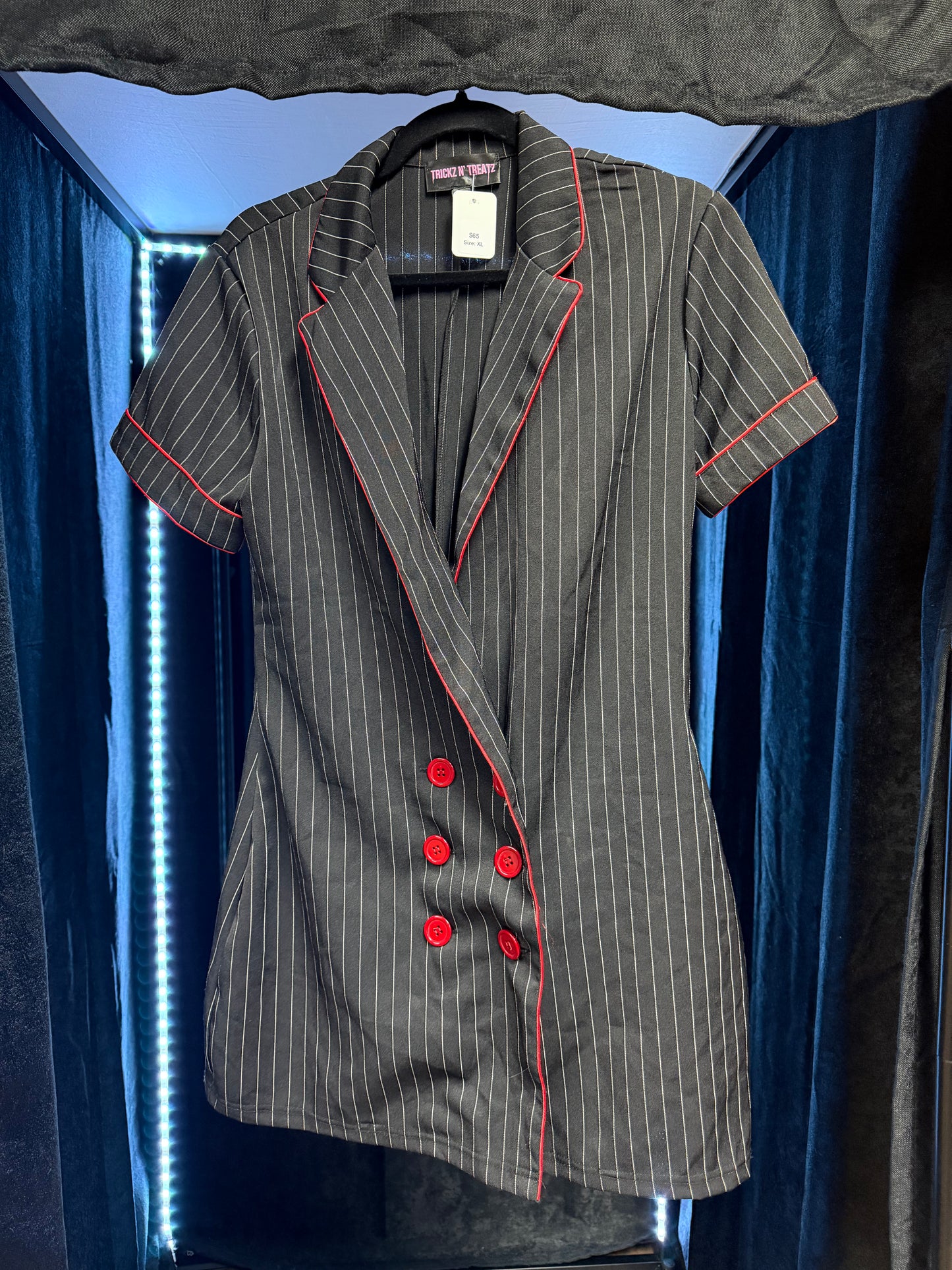 Dollskill- B&W Pinstripe Jacket- XL