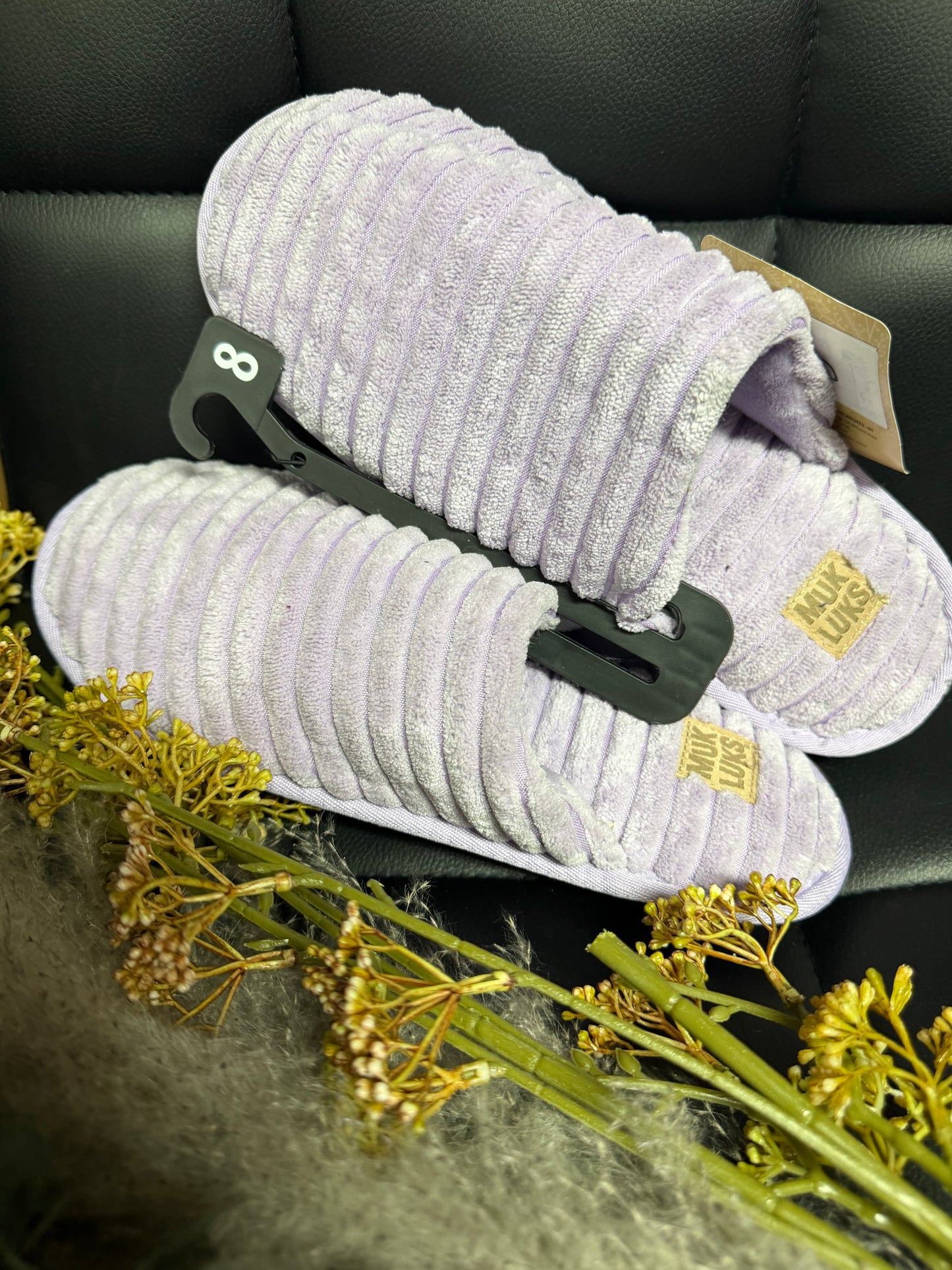Purple Muk Luks- Slippers-Size 8