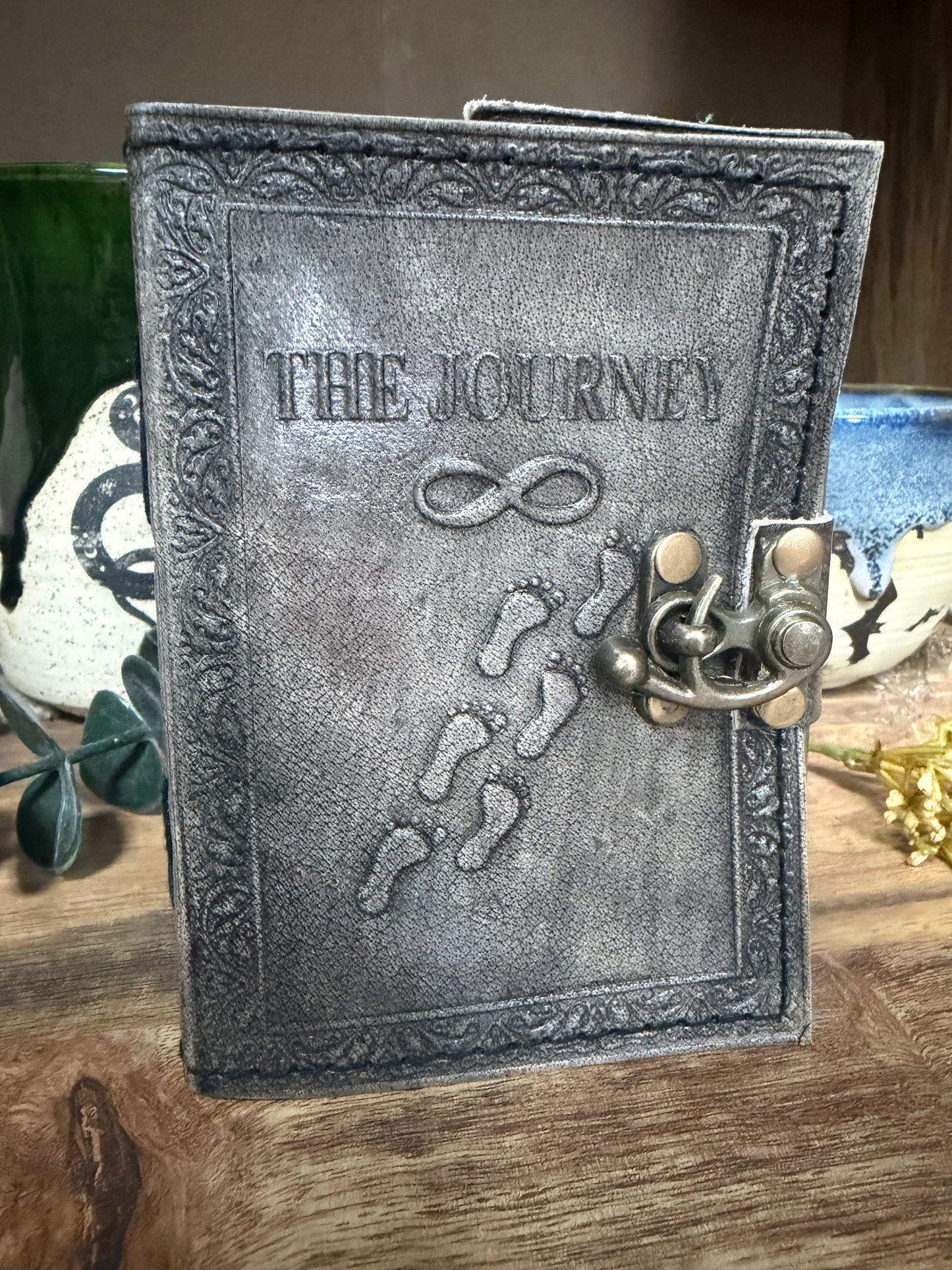 The Journey-Infinity Embossed Leather Travel Journal