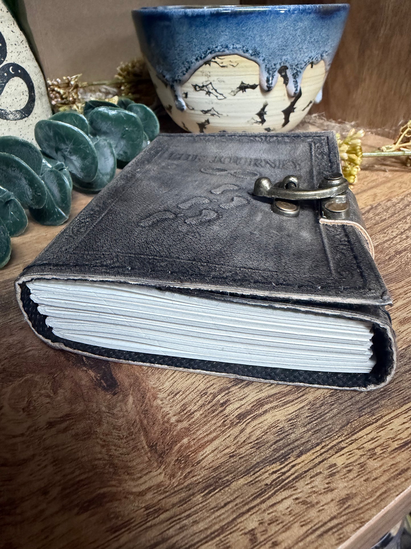 The Journey-Infinity Embossed Leather Travel Journal