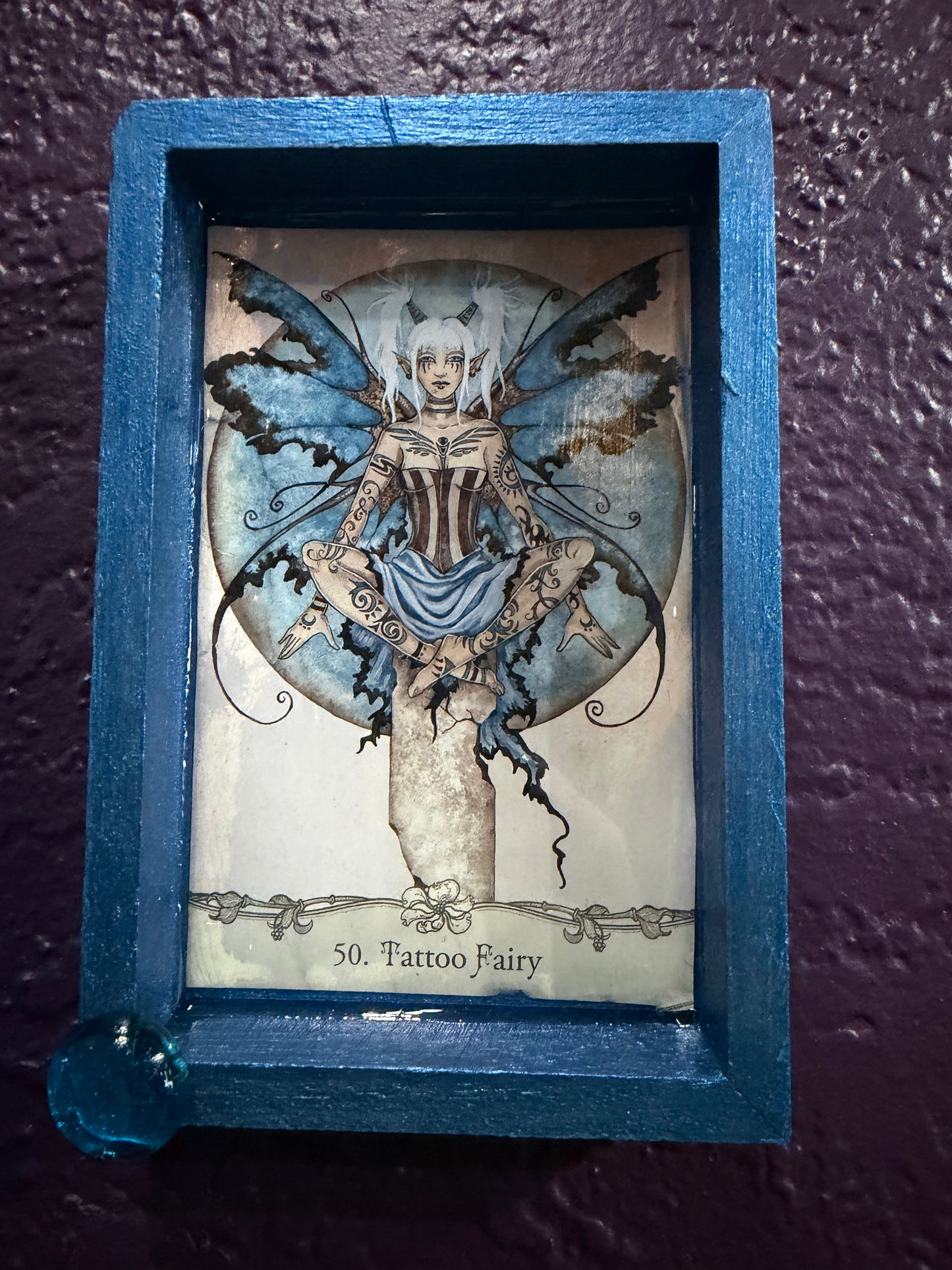 Handmade -Local Artist- Tattoo Fairy Wall Hanger- Jakes Mom#15