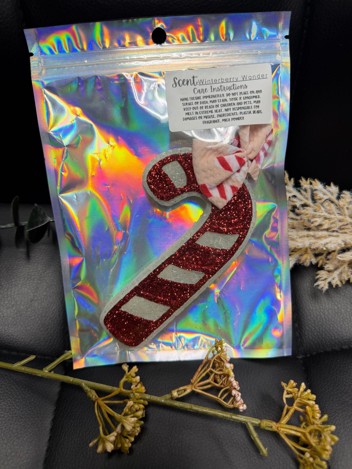 Car Air Freshener- Candy Cane