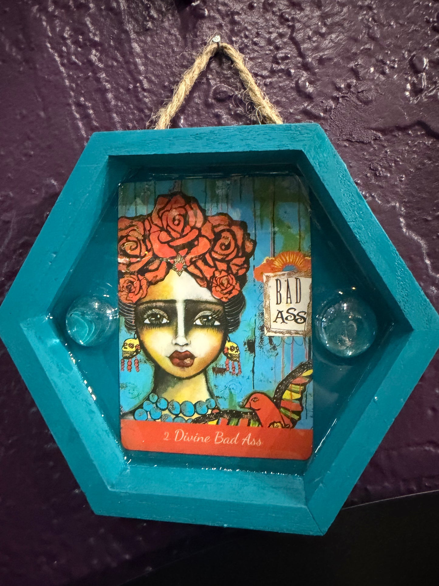 Handmade -Local Artist- Divine Bad Ass Wall Hanger- Jakes Mom#15