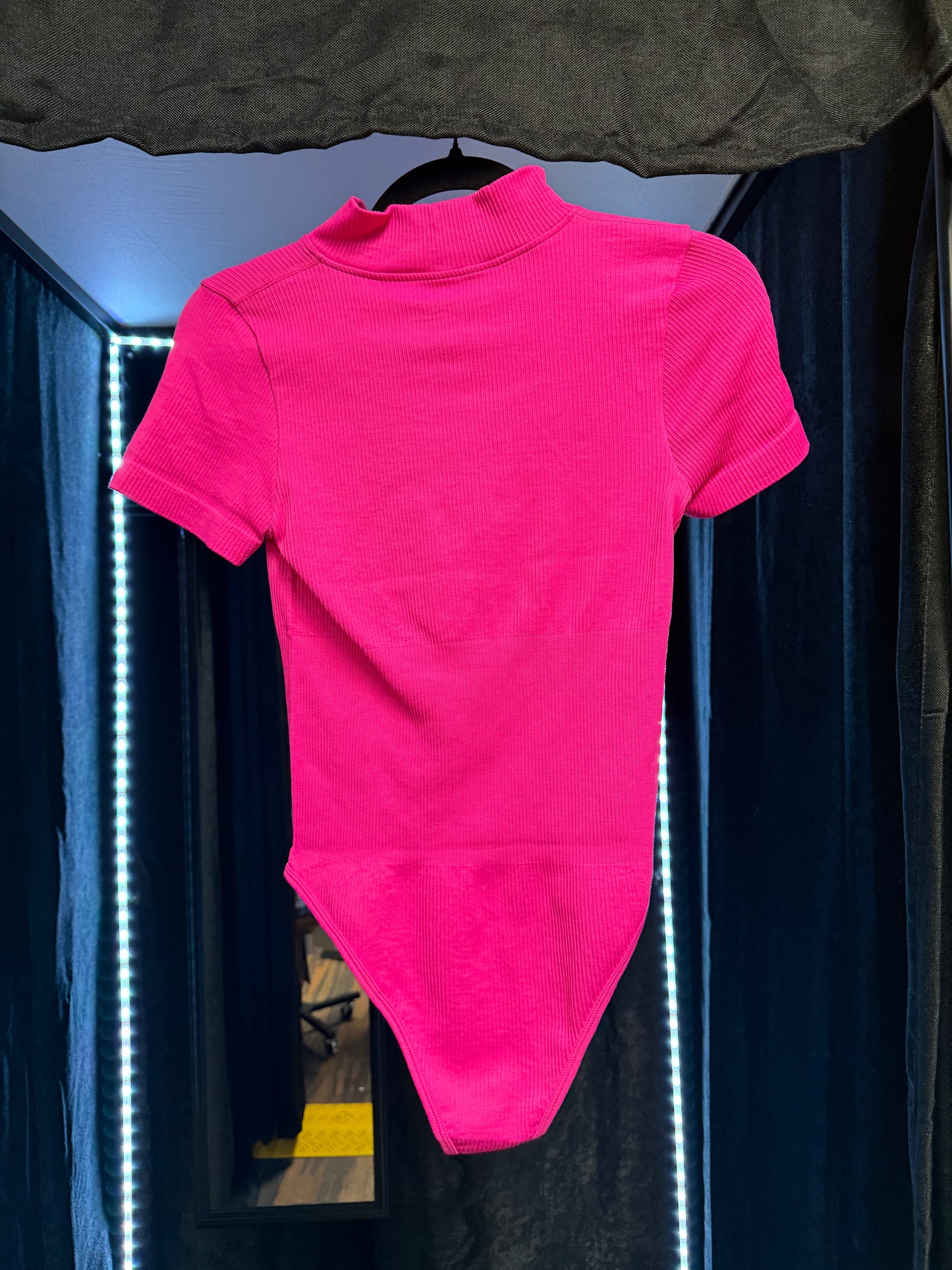 OQQ- Hot Pink Bodysuit- Size Med