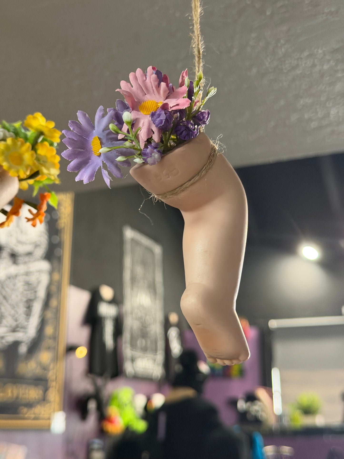 Morbid Queeriosities- Baby Leg Faux Planter Wall Art- 3- #750