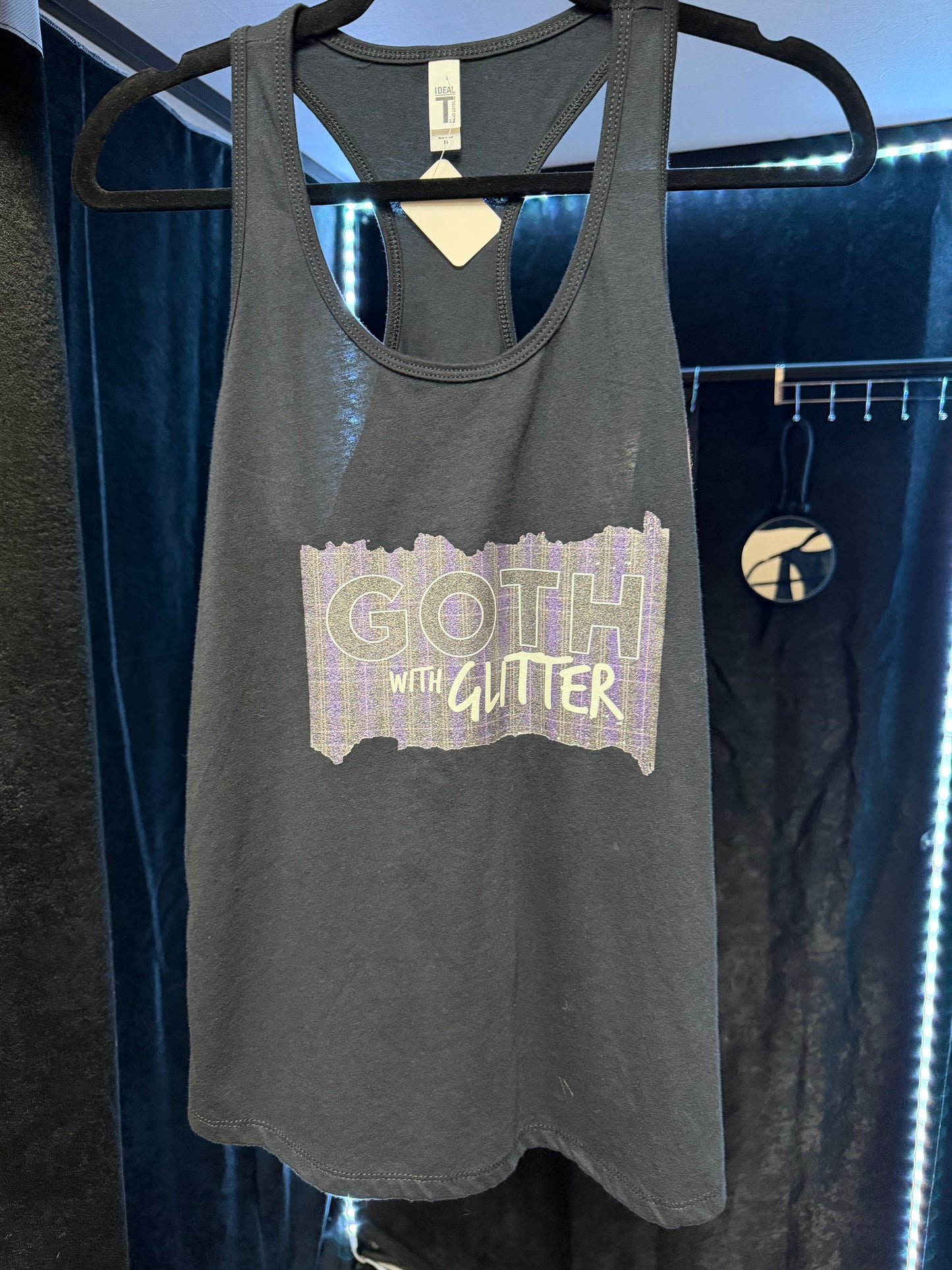 Goth With Glitter Tank- Size M