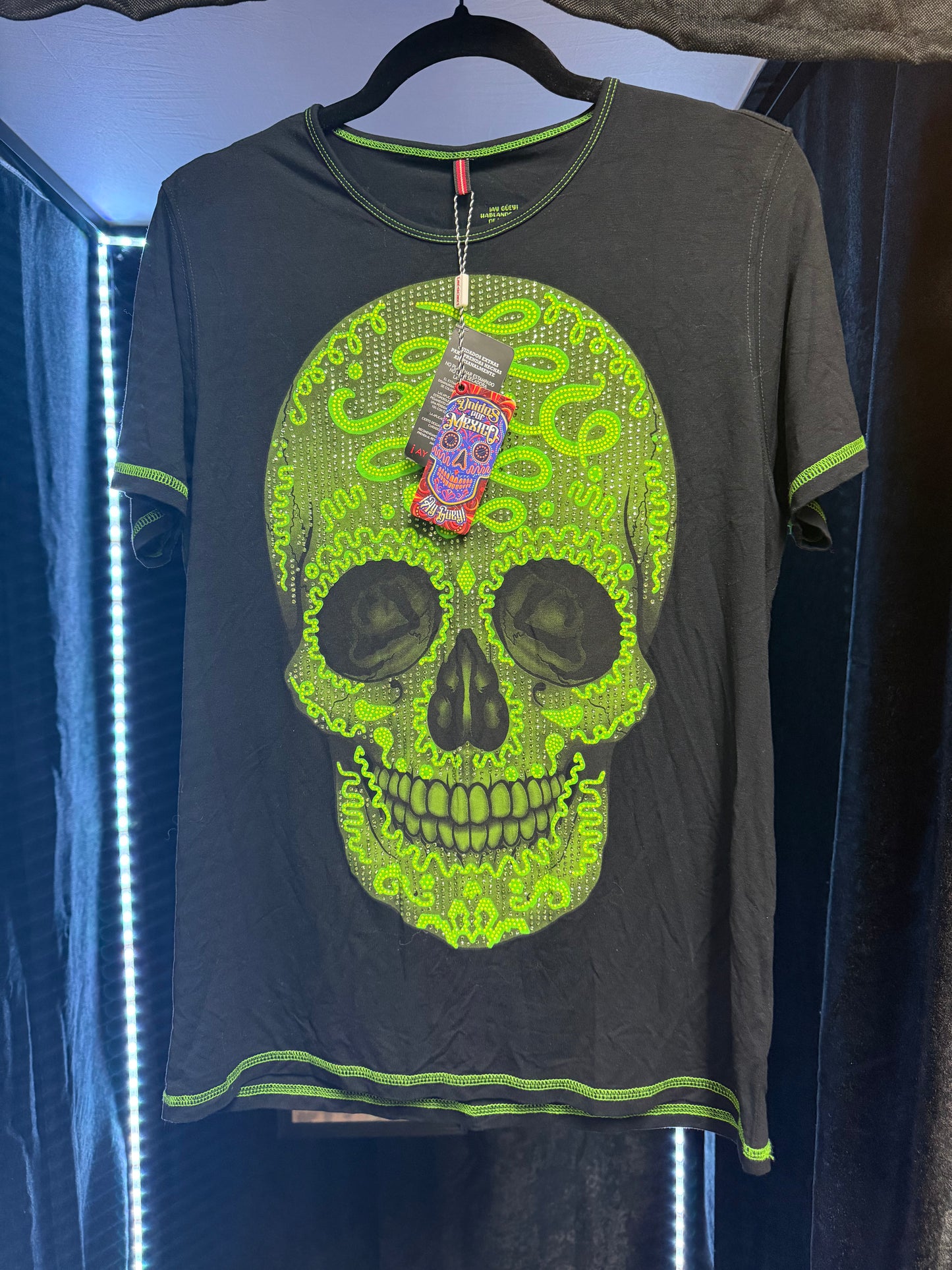 Ay Guey! Sugar Skull Shirt- Size Medium
