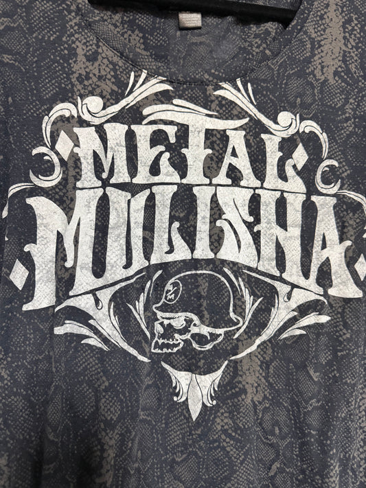 Y2K Metal Mulisha- Burnout High Low- Medium