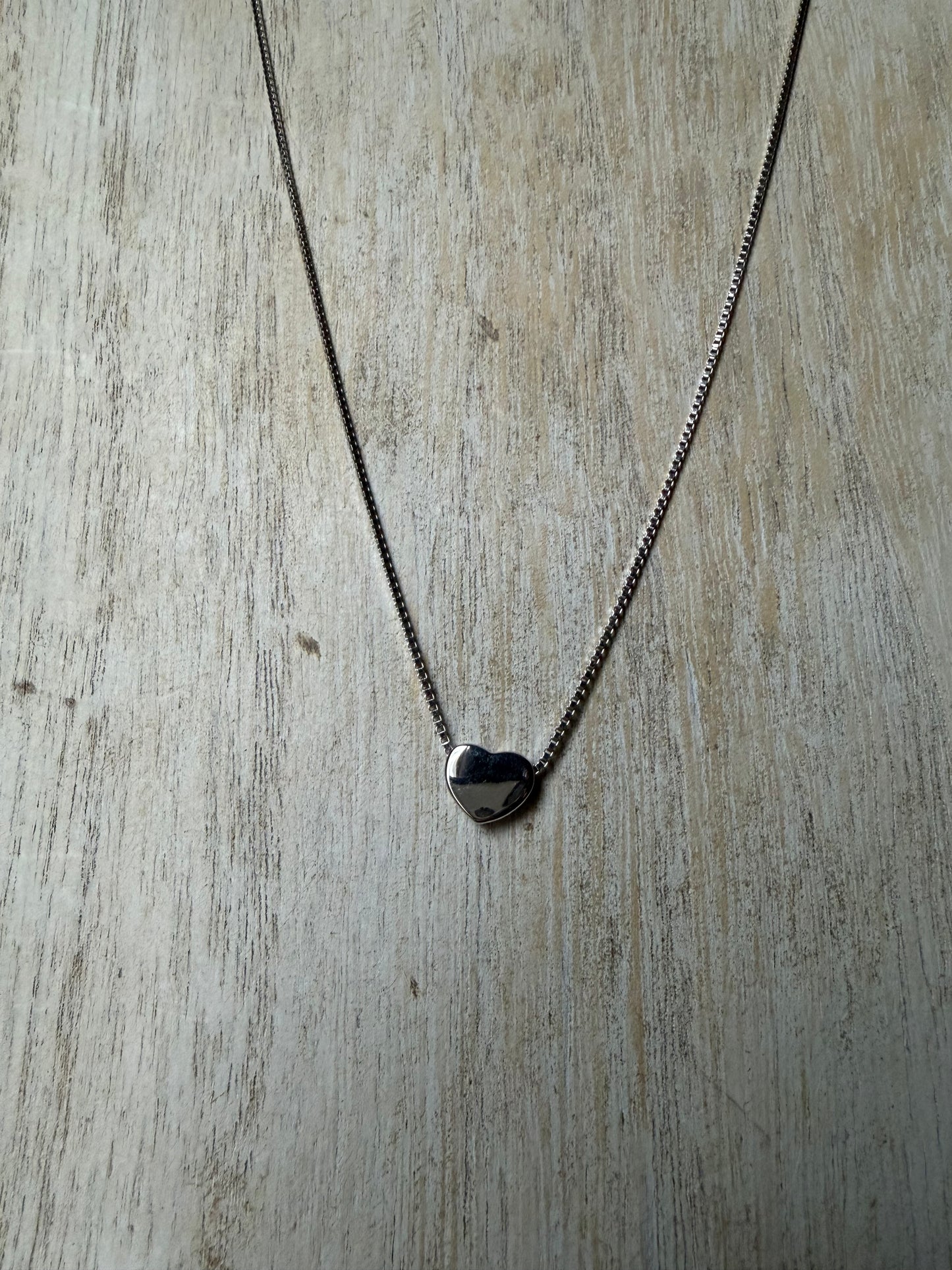 .925 Sterling Silver Dainty Mini Silver Heart