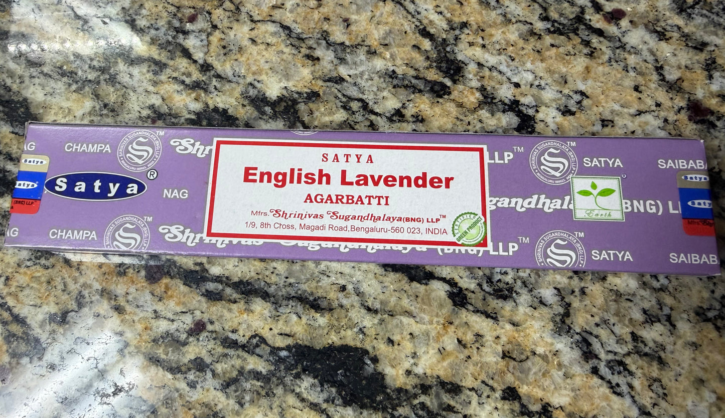 Satya Incense โ English Lavendar (Box of 15)
